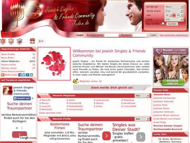 Jewish-Singles.de Screenshot