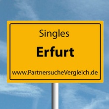 Ortsschild für Erfurt Singles