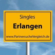 Ortsschild für Erlangen Singles