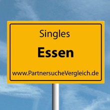 Ortsschild für Essen Singles