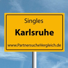 Ortsschild für Karlsruhe Singles