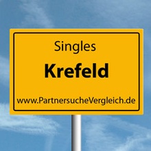 Ortsschild für Krefeld Singles